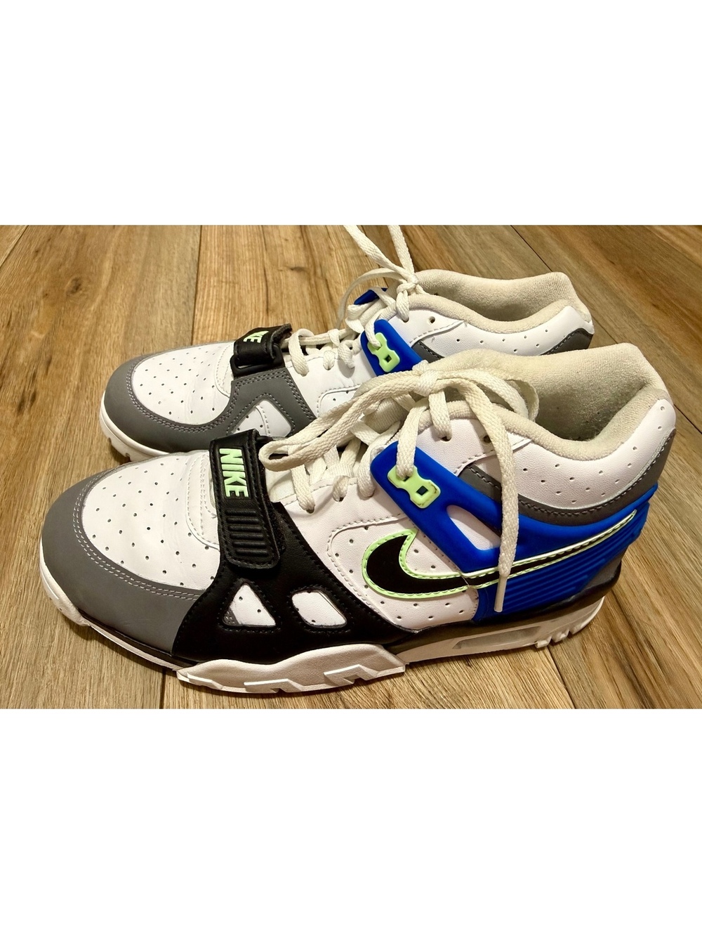 Nike Air Trainer 3 Mid Smoke Grey Game Royal - CN9750-100 Size 7Y EUC
